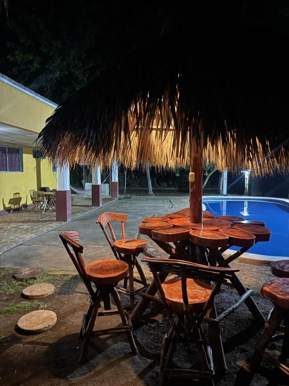 Πισίνα στο ή κοντά στο Room in Guests House Veracruz