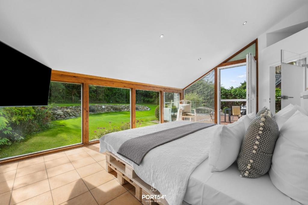 Χώρος καθιστικού στο Ferienwohnung Strandperle Lutterbek