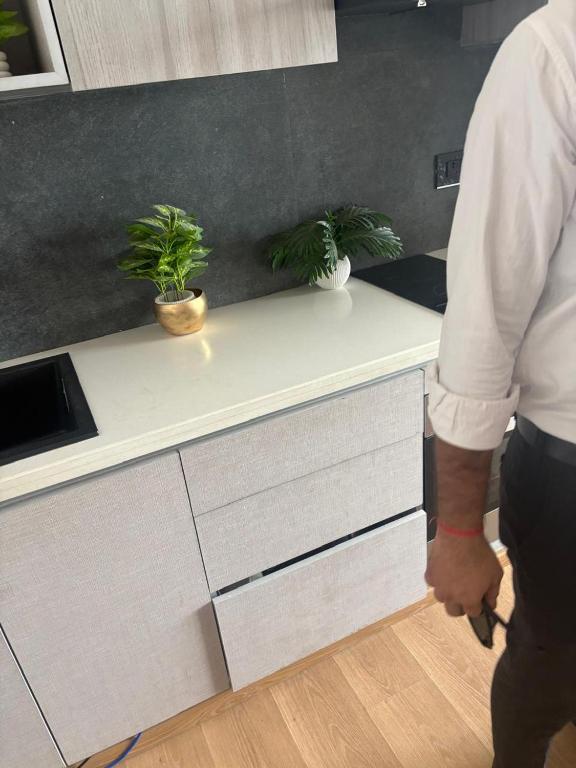 Η κουζίνα ή μικρή κουζίνα στο Bing Bang Stylish Urban Stay