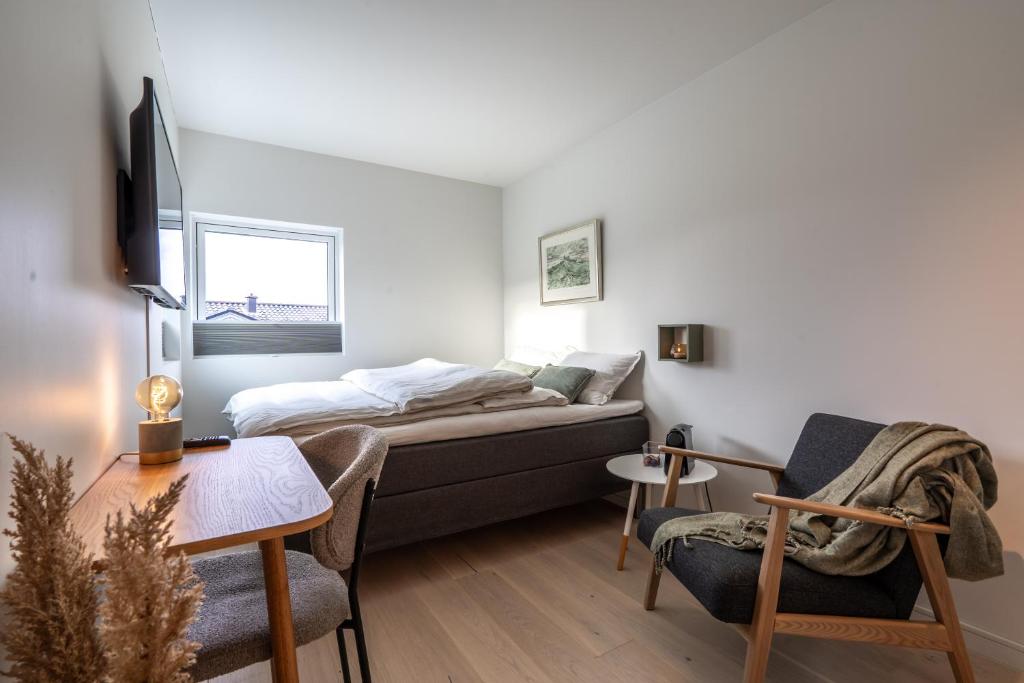 Posezení v ubytování Aurora compact comfort