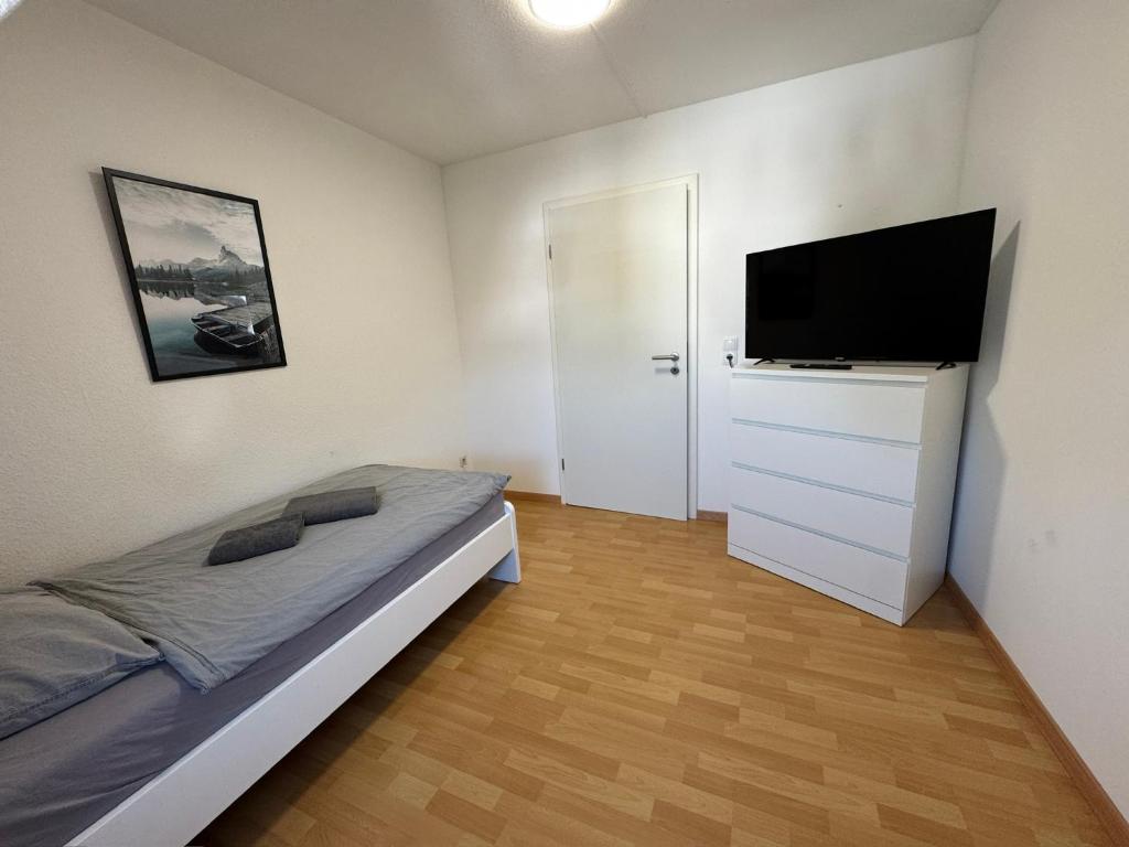 TV a/nebo společenská místnost v ubytování GEM01 Apartment near Heilbronn