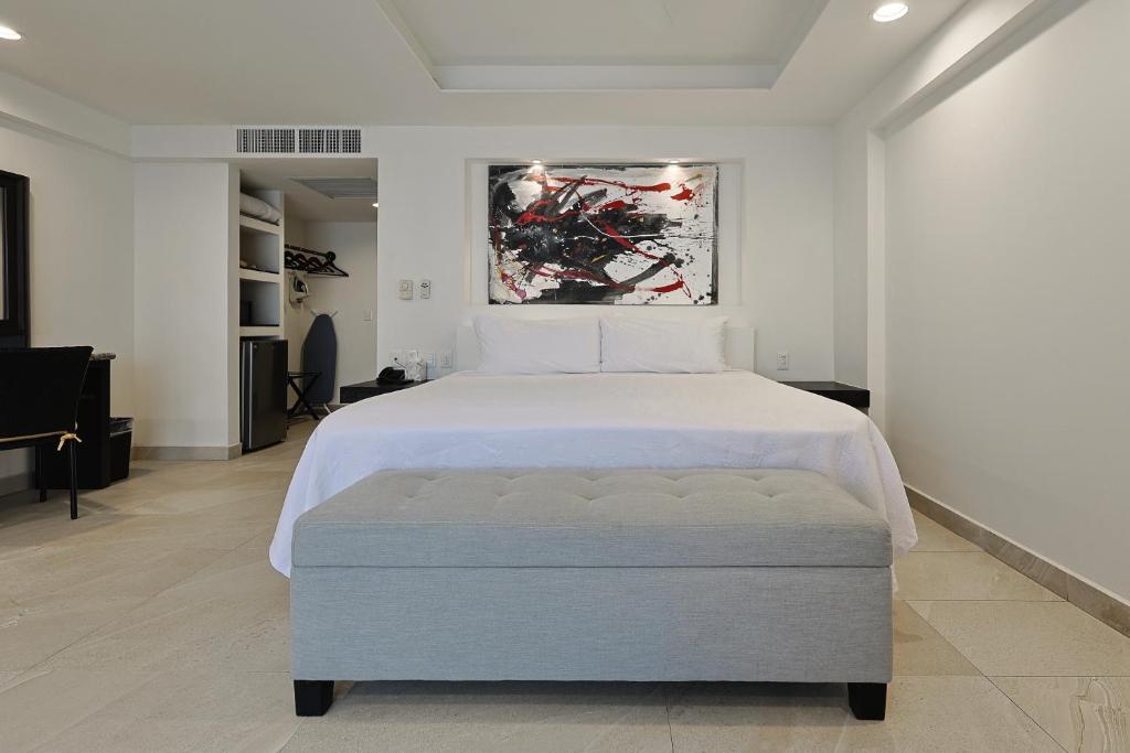 Amenidades de baño premium en suites de Pier 69 Vallarta