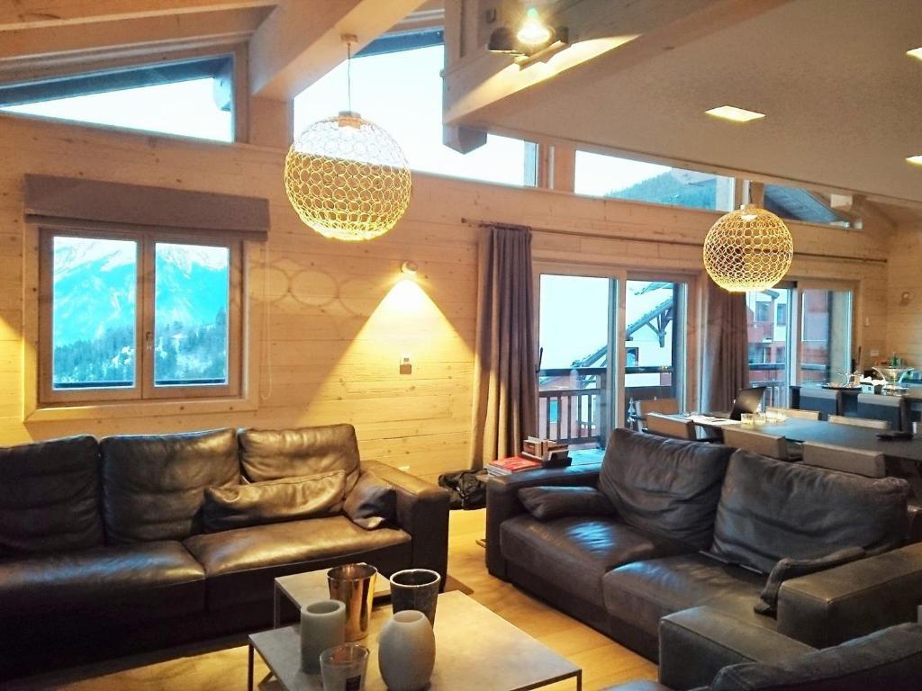 Χώρος καθιστικού στο Appartement luxe 130m² avec sauna et jacuzzi, 3 chambres, La Tania - FR-1-513-41