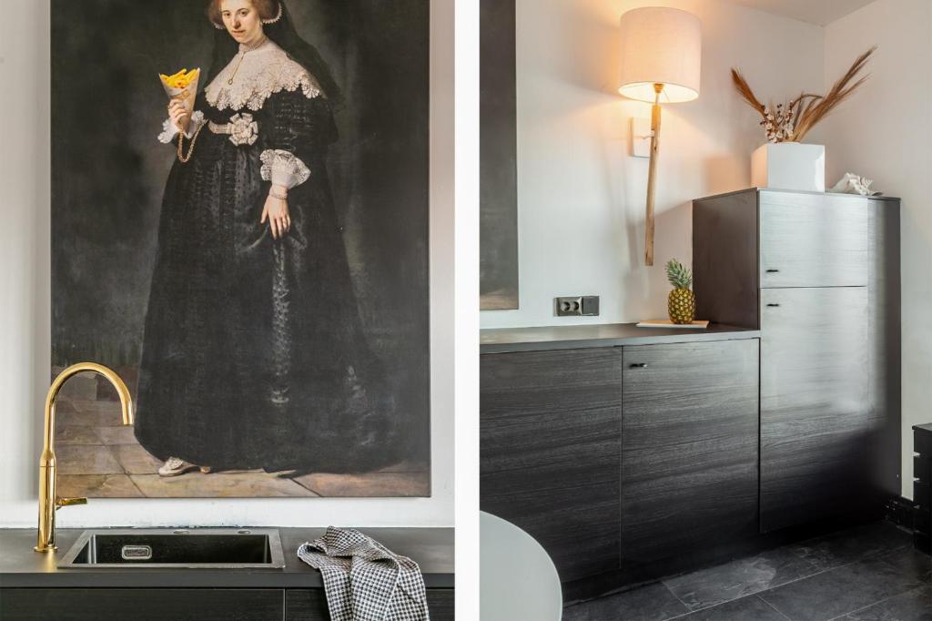 Kuchyň nebo kuchyňský kout v ubytování rembrandtsbeachsuite