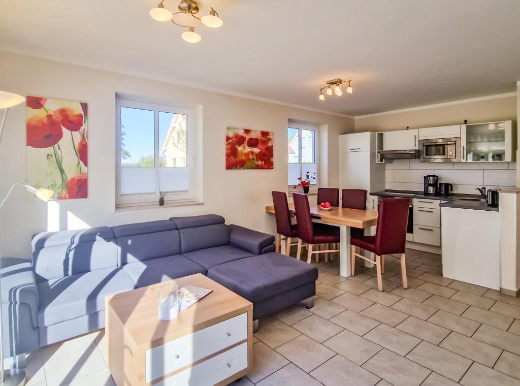 Køkken eller tekøkken på Brise Ferienhaus Viola