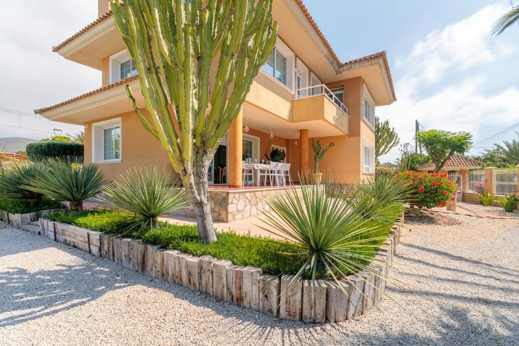 Bygningen som feriehuset ligger i