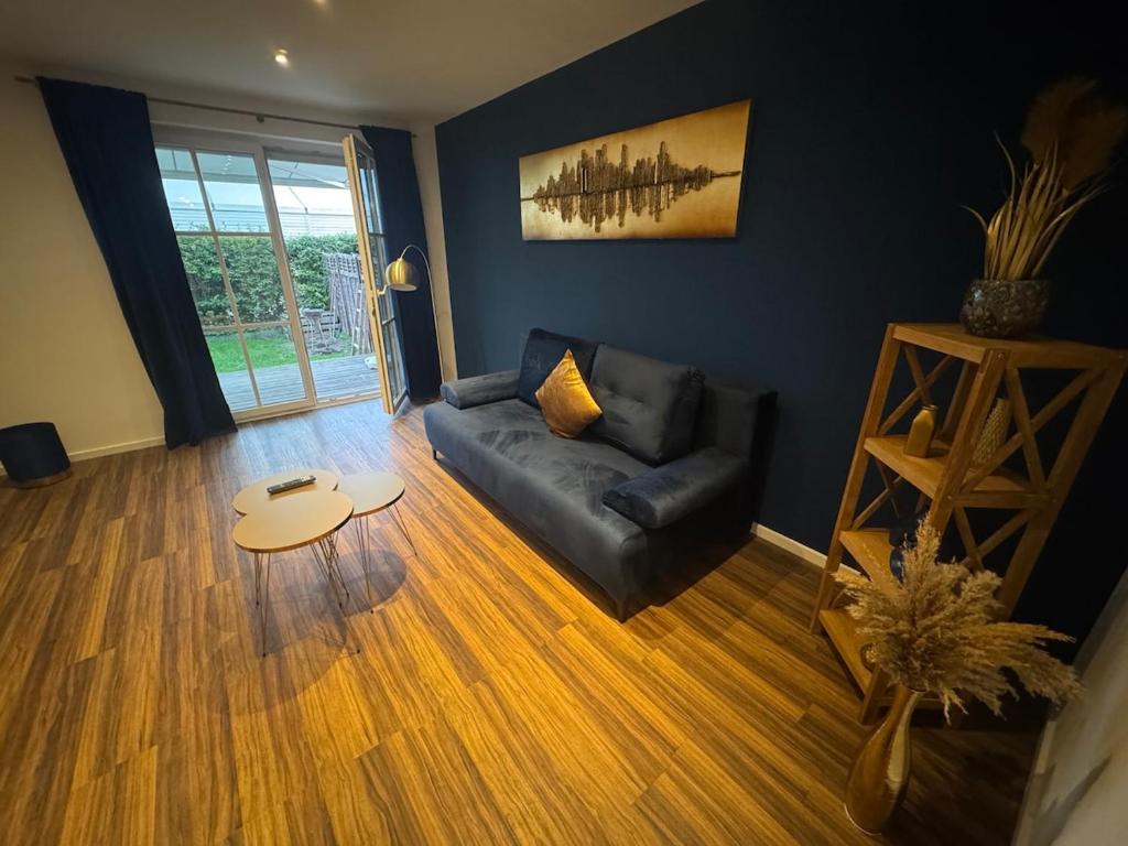 Гостиная зона в BOHO Apartment Nuit with garden near Salzburg