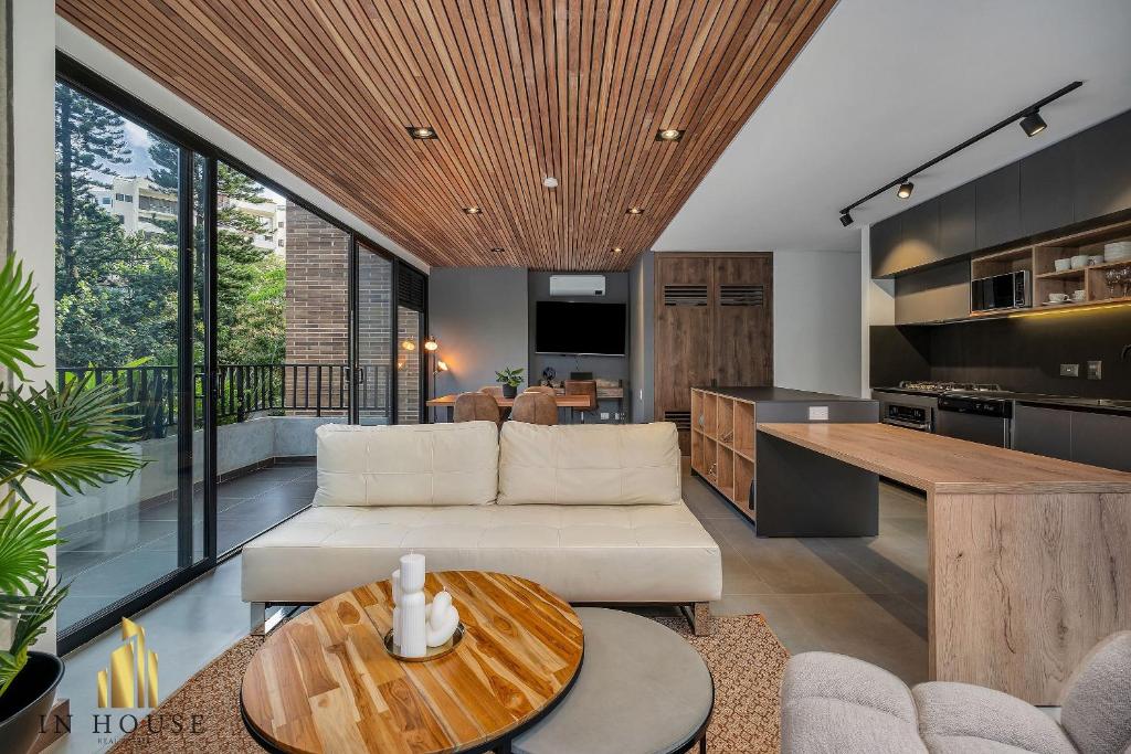 Posezení v ubytování Morph 301 - Fresh Air Retreat in Poblado/AC