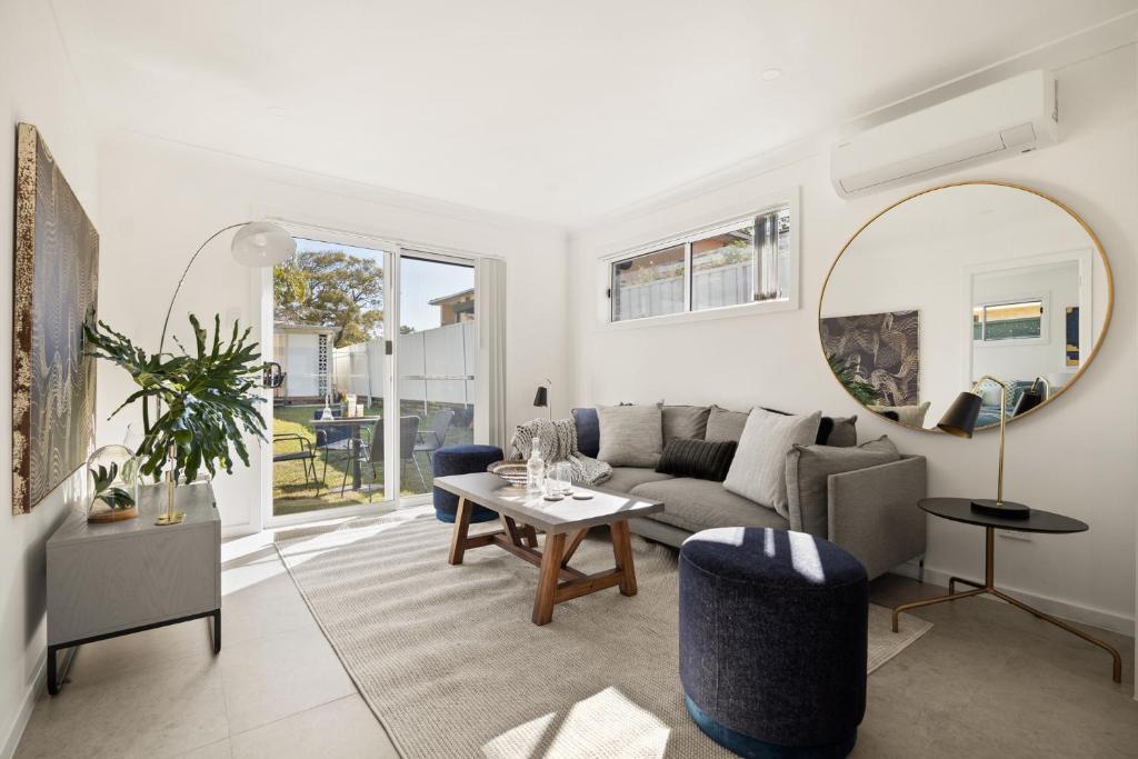 Et opholdsområde på Beachside 2-Bed Flat in Brighton