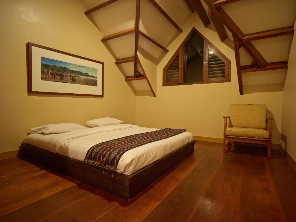 Postel nebo postele na pokoji v ubytování Jiwa Jawa Resort Bromo