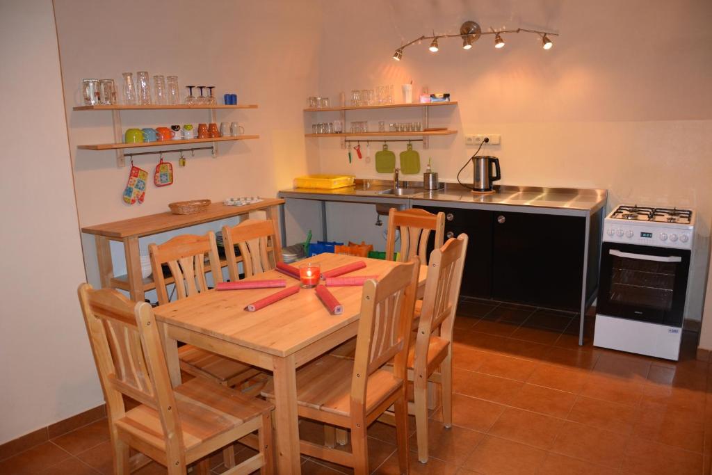 Kuchyň nebo kuchyňský kout v ubytování Apartments 163/I