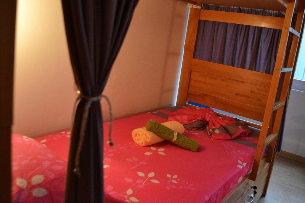 Postel nebo postele na pokoji v ubytování Skopje Hostel