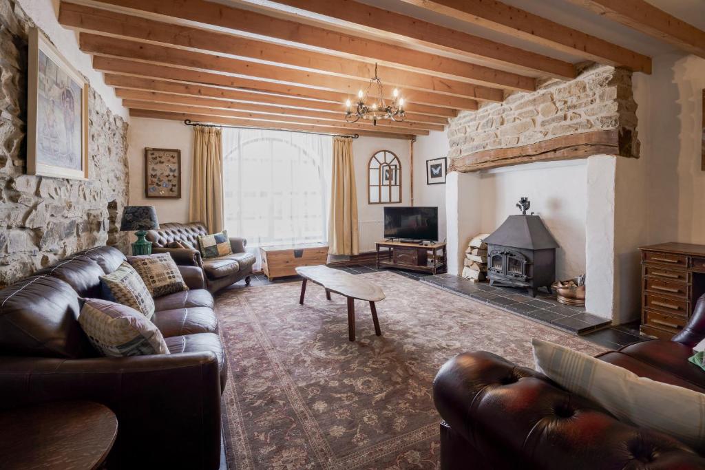 Χώρος καθιστικού στο Coach House