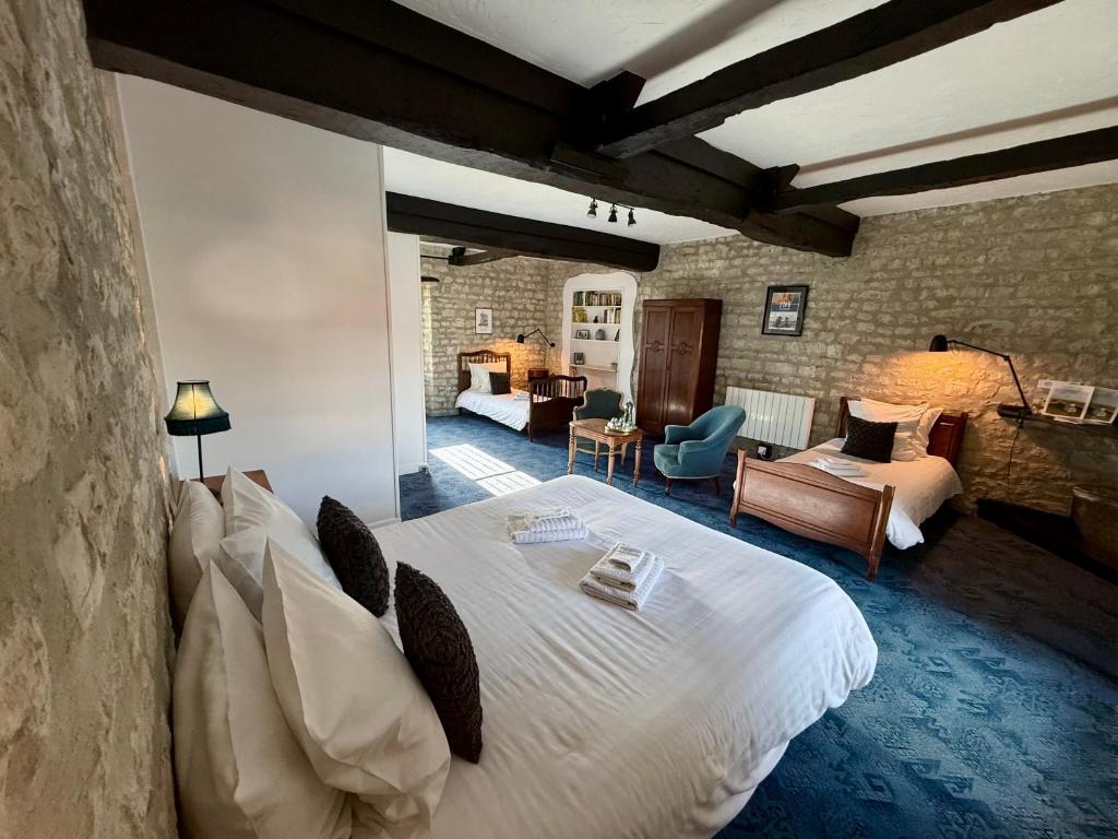La Ferme Delaunay - Quadruple Room With Garden View