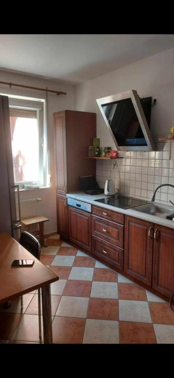 Dapur atau dapur kecil di Nocleg Jakubskie Przedmieście