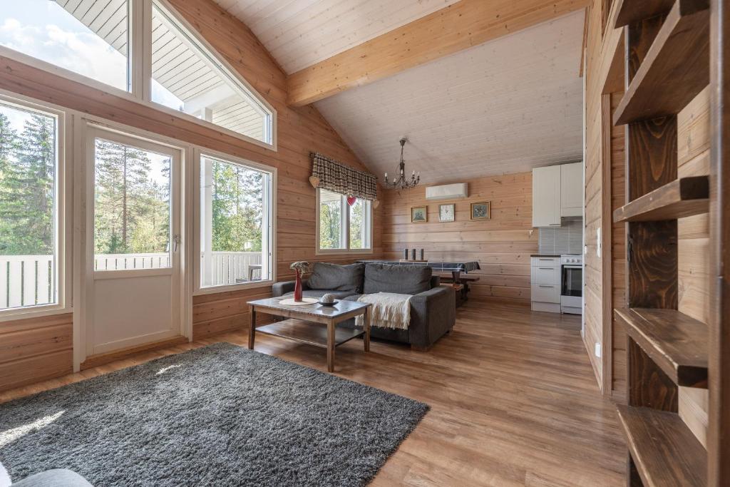 Η κουζίνα ή μικρή κουζίνα στο Karkutahko Villas 1A - Spacious 3BR Villa in Tahko with Private Sauna