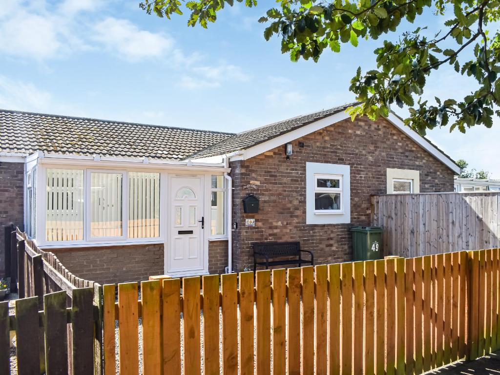 Bygningen som feriehuset ligger i