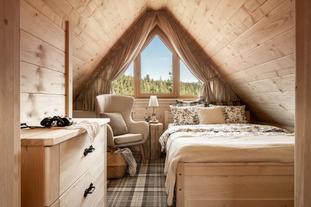 Posezení v ubytování WRÓBLOWA CHALET przy Dolinie Chochołowskiej