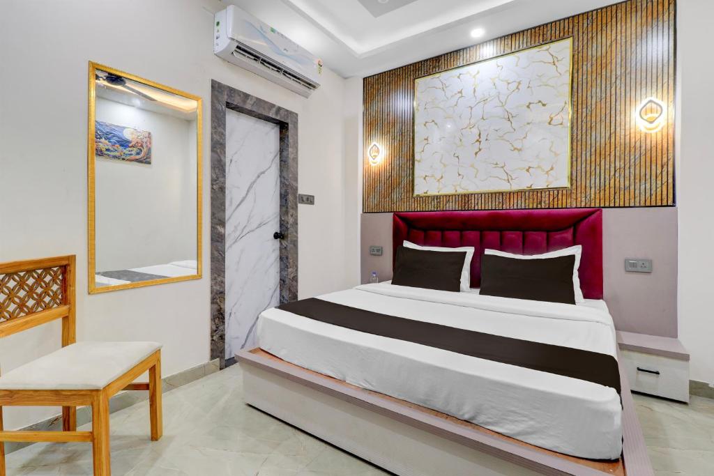 Ένα ή περισσότερα κρεβάτια σε δωμάτιο στο Hotel O Shauryam