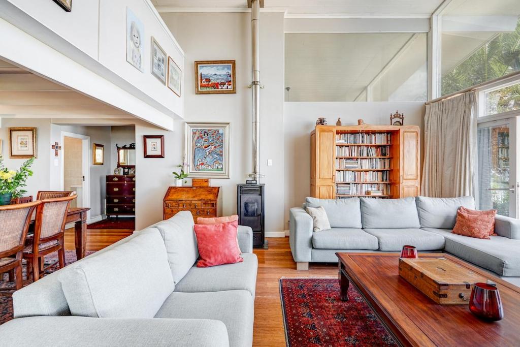 Χώρος καθιστικού στο Llandudno penthouse apartment