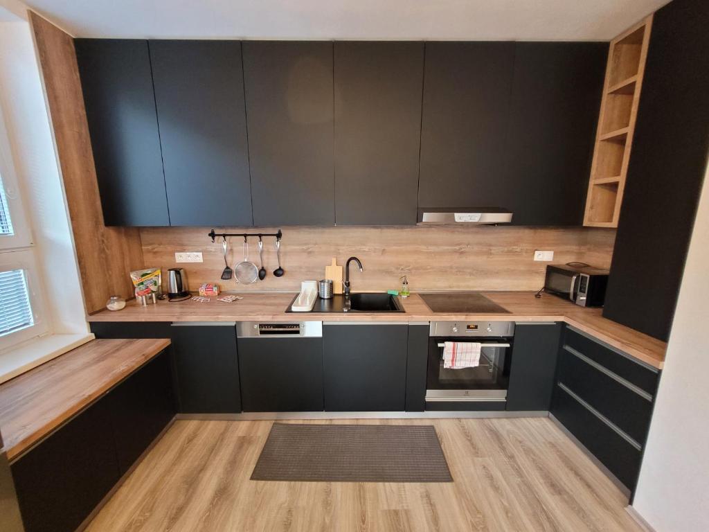 Nhà bếp/bếp nhỏ tại Apartmán Neva Galanta 2