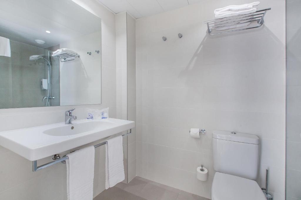 Koupelna v ubytování Hotel Gracia