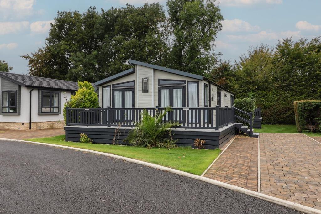 Bygningen som feriehuset ligger i