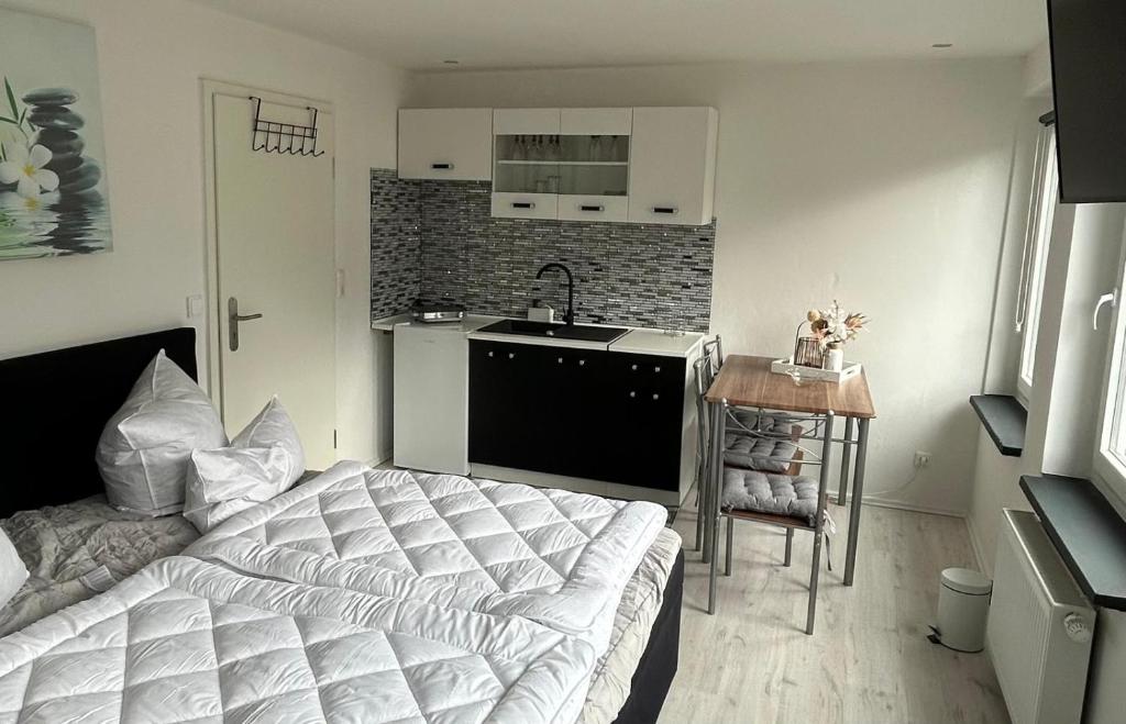 Kuchyň nebo kuchyňský kout v ubytování Fewo Möösini am Kanonenberg