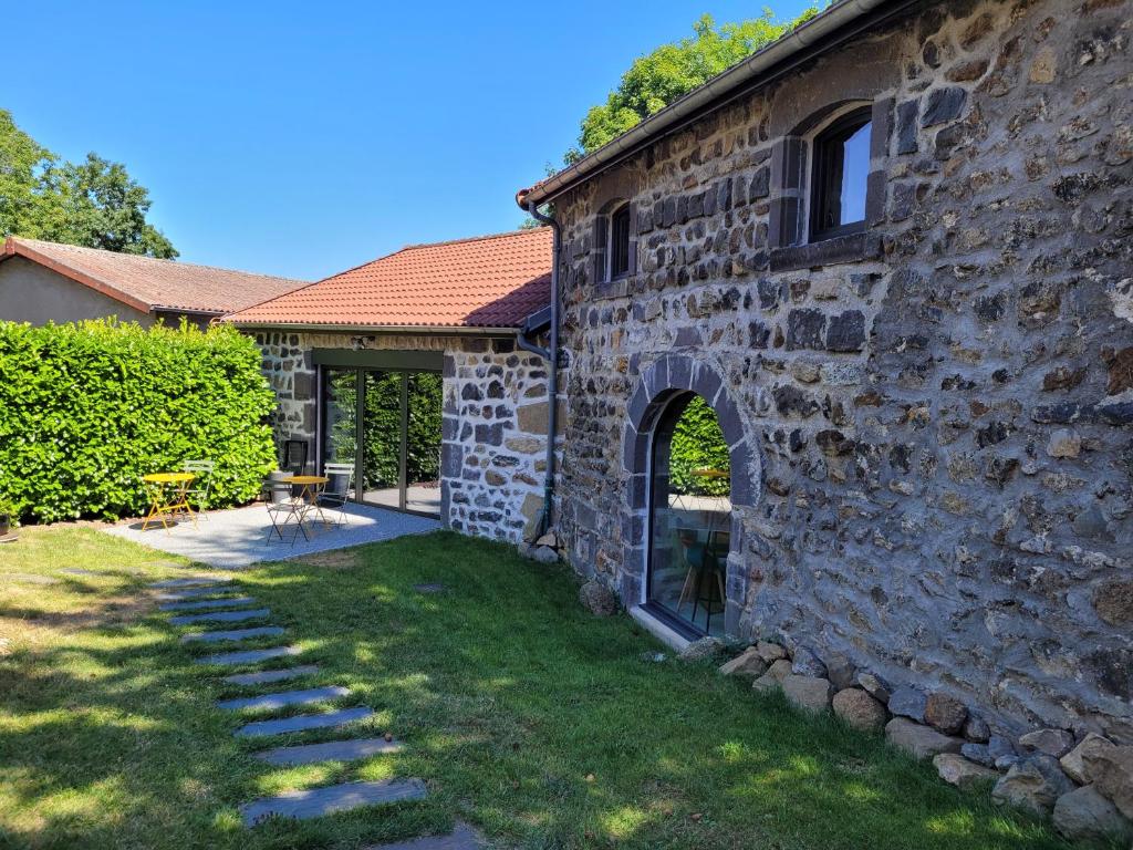Zahrada ubytování Le Moulin des Puys