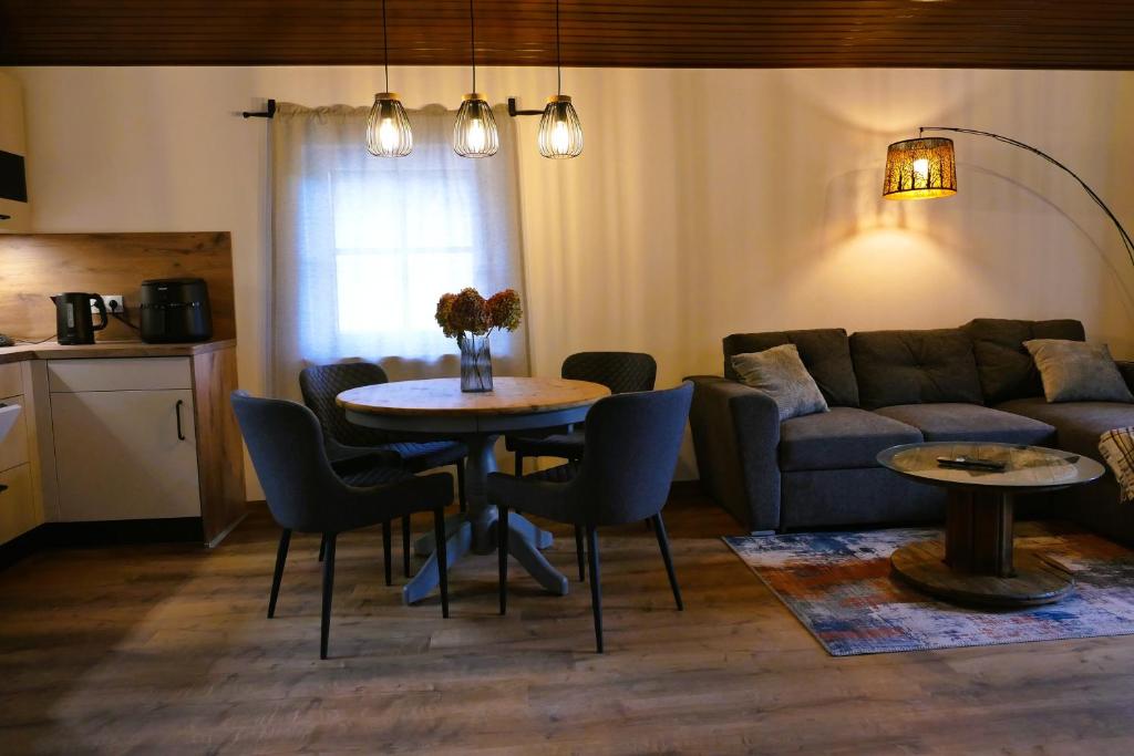 Kuchyň nebo kuchyňský kout v ubytování Ferienwohnung "Saba"