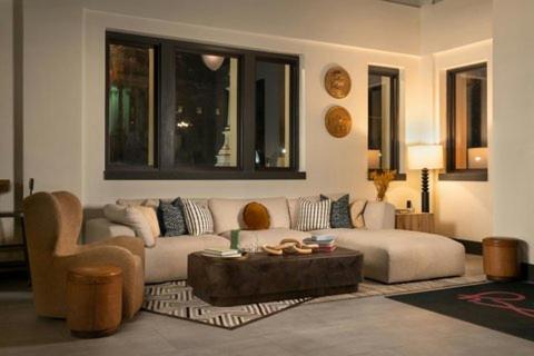 Posezení v ubytování Moxy Columbia