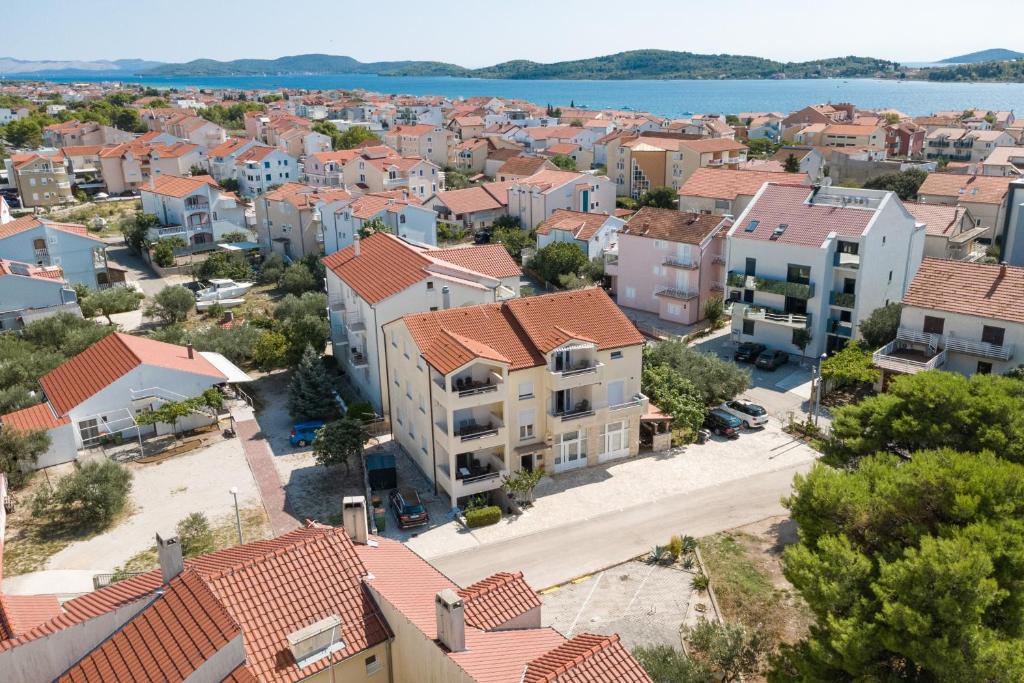 an aerial view of a town with houses at Apartments with parking space Srima - Vodice, Vodice - 23593 in Srima