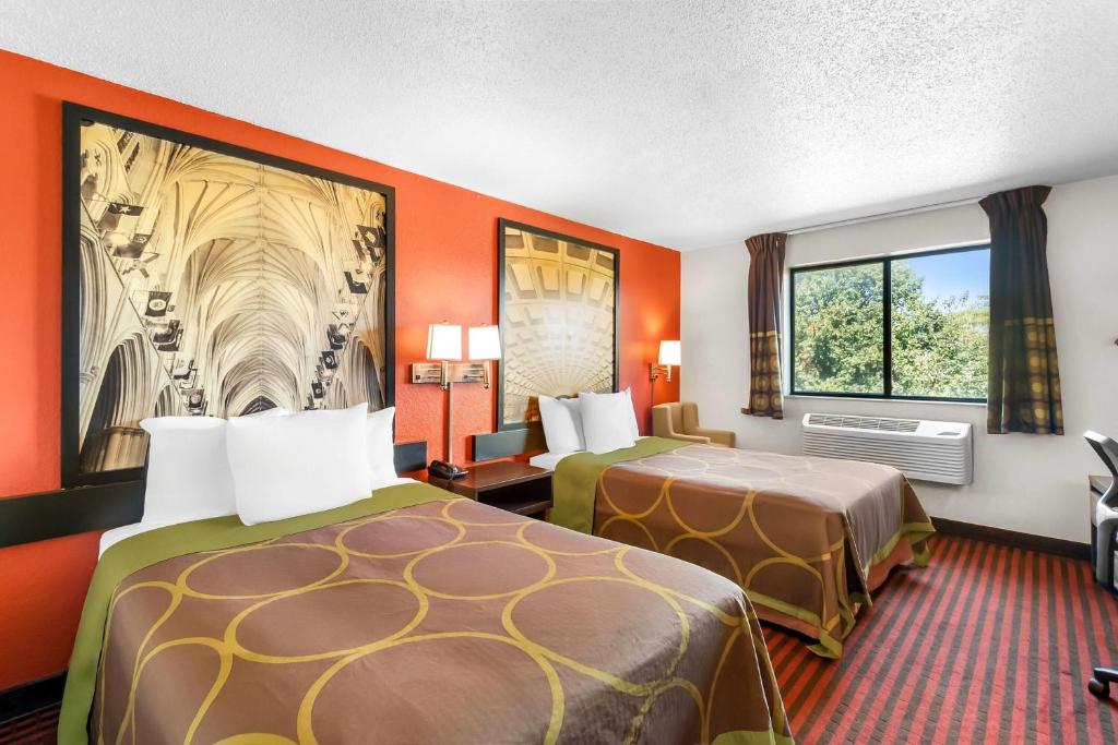 Super 8 by Wyndham Dumfries/Quantico - Chambre Double Avec 2 Lits Doubles - Fumeurs