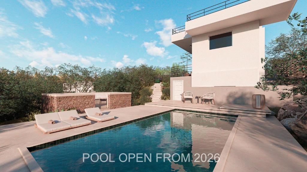 Bazén v ubytování Casa Astra Agia Marina nebo v jeho okolí