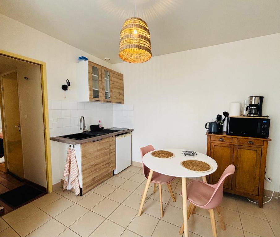 Η κουζίνα ή μικρή κουζίνα στο Appartement 2 pièces