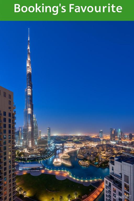 a city skyline with the shard and a river at The residences 1 - Luxury 1BR apt in Downtown Dubai - 2 mins walk to Burj Khalifa & Dubai Mall in Dubai