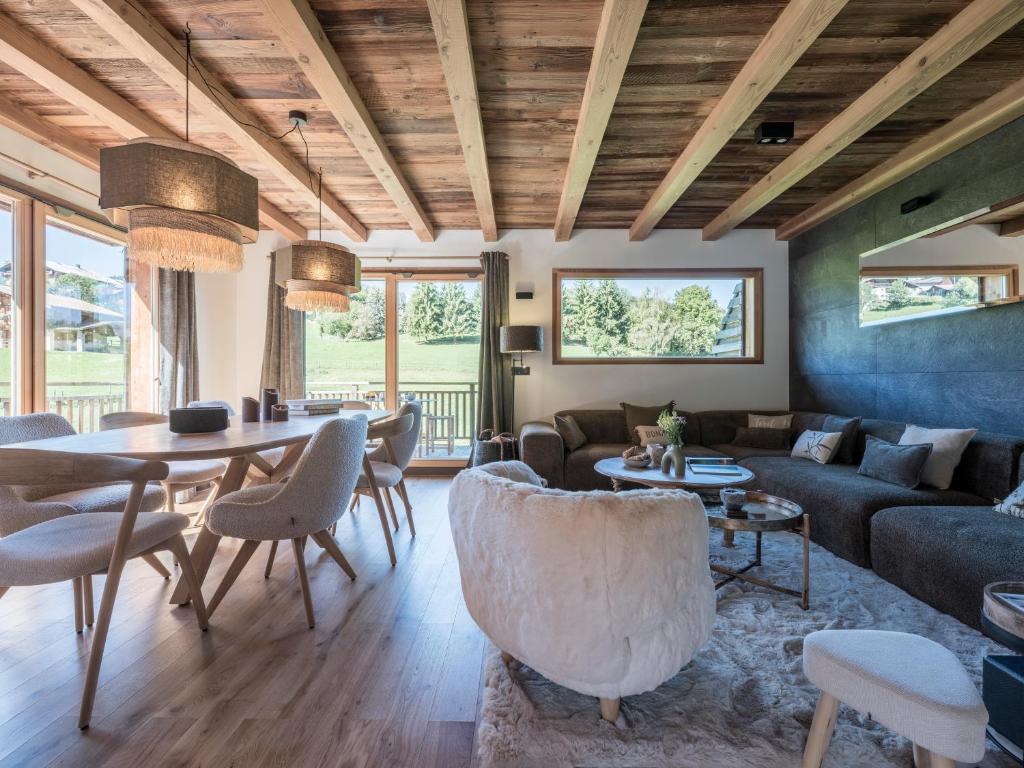 Χώρος καθιστικού στο Chalet Zazen I Le Chalet Club