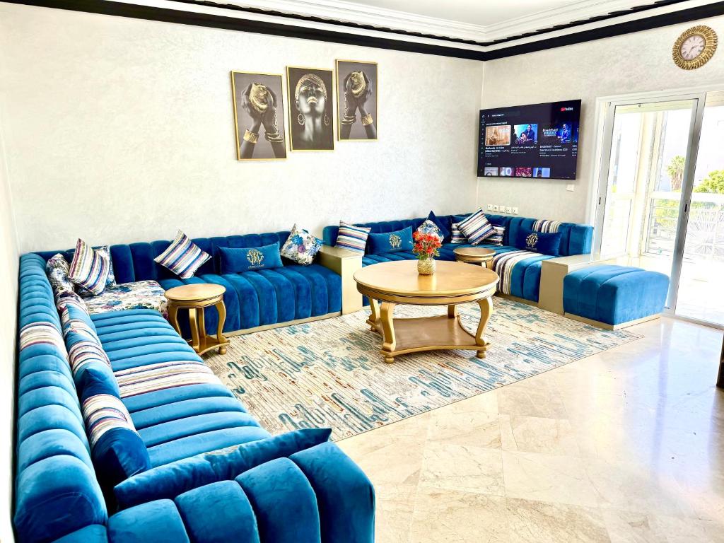 Χώρος καθιστικού στο Fabuleux appartement au Centre Ville avec Wifi 100 Mo