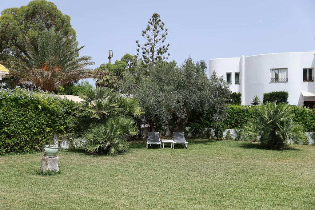 Zahrada ubytování Les villas Africa Jade