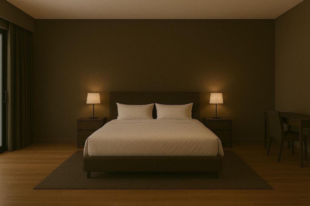 Ένα ή περισσότερα κρεβάτια σε δωμάτιο στο Pintukan Dorane