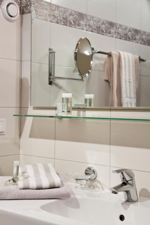 Koupelna v ubytování Hotel Troschana