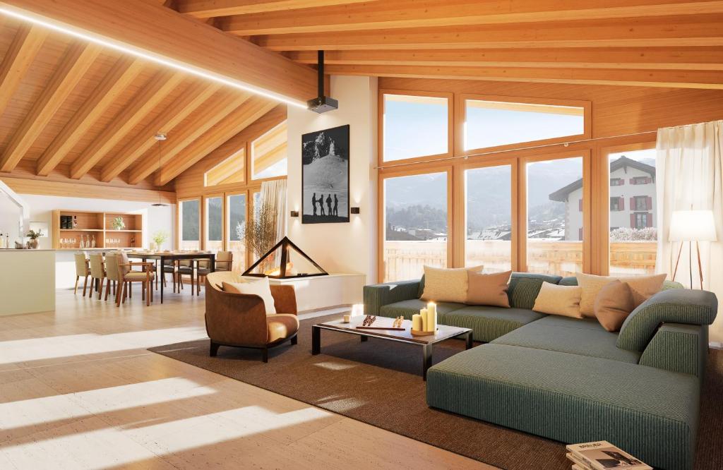 Χώρος καθιστικού στο Turuwang Penthouse by HomeFlow