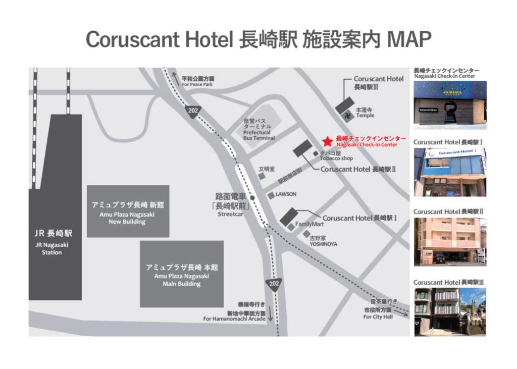 una mappa delle ristrutturazioni proposte per il Covenant Hotel di Coruscant Hotel NagasakiekiⅢ a Nagasaki