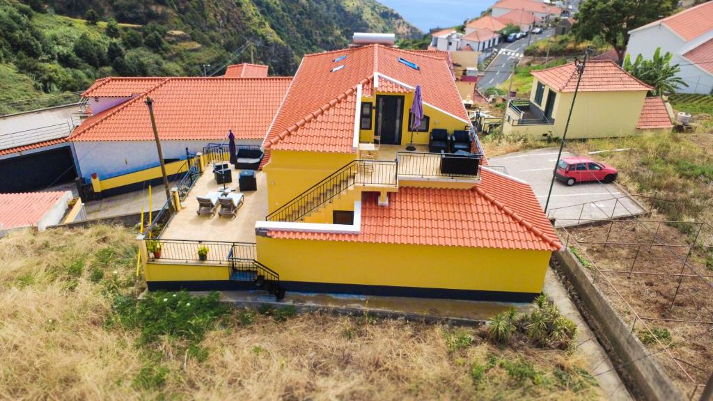 Bygningen som feriehuset ligger i