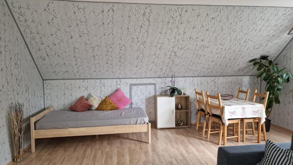 Giường trong phòng chung tại Apartment da Elisa