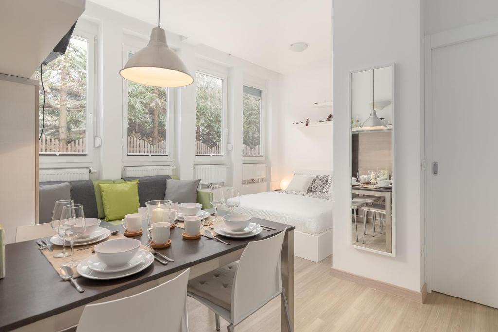 Η κουζίνα ή μικρή κουζίνα στο Apartments Smreka Kranjska Gora