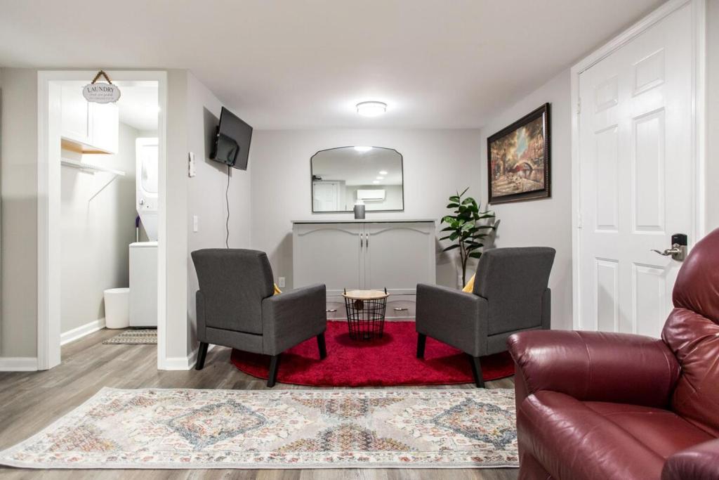 Χώρος καθιστικού στο The Cozy Cottage