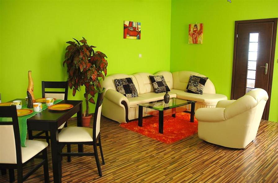 A seating area at Apartmány Laverna