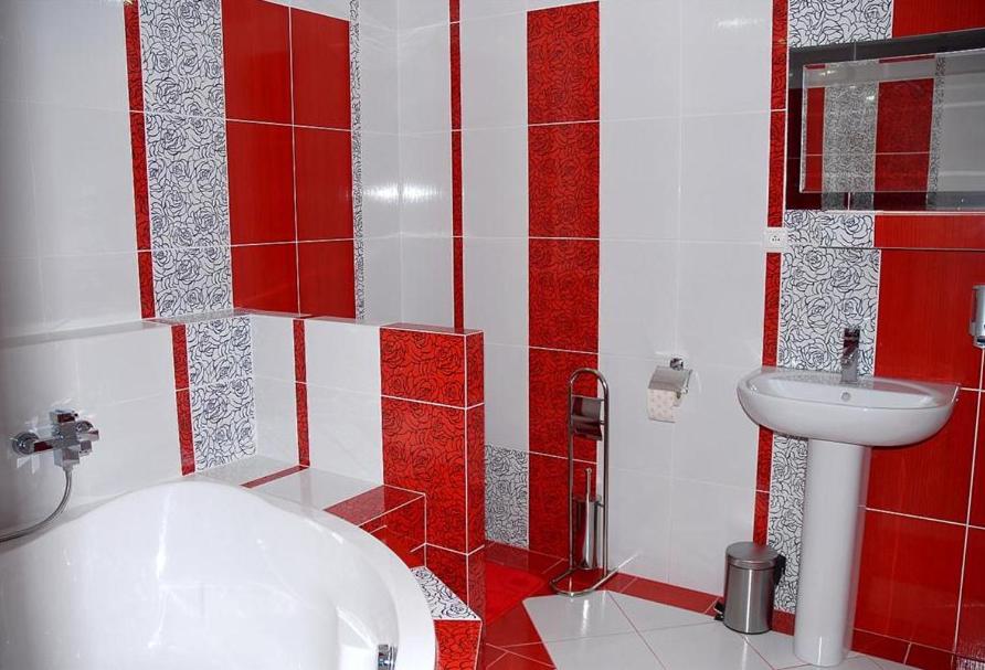 A bathroom at Apartmány Laverna