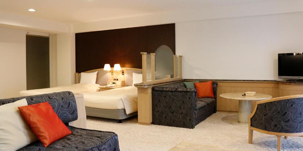 Postel nebo postele na pokoji v ubytování Hotel Cypress Karuizawa